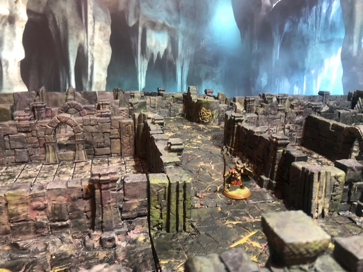 Underdark Cave Road Expansion: Abandoned Dwarven Settlement- 3D Printed Tabletop Terrain, Perfect for Wargames, Board Games, RPGs