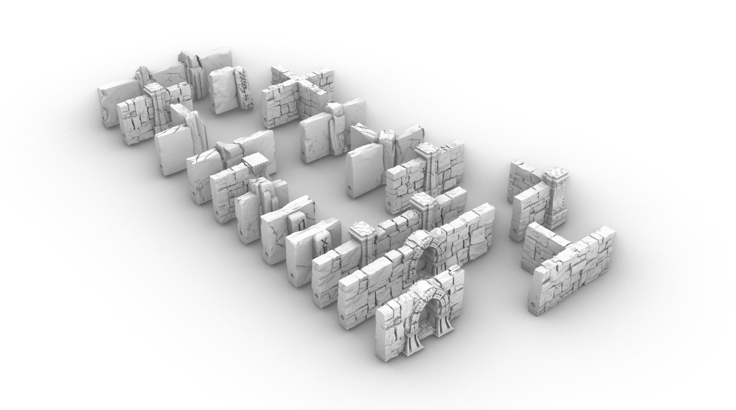 Underdark Cave Road Expansion: Abandoned Dwarven Settlement- 3D Printed Tabletop Terrain, Perfect for Wargames, Board Games, RPGs