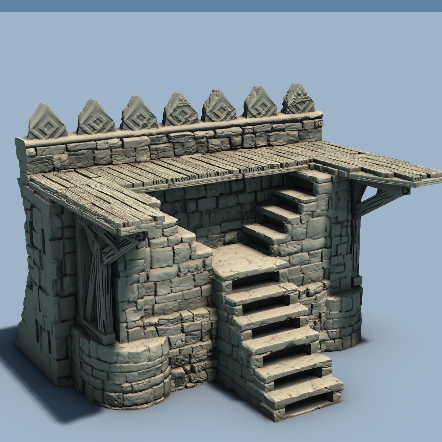 ARX RENOVATUR EXPANSION: Small Gate and Towers by GameScape3D - 3D Printed Tabletop Terrain, Perfect for Wargames