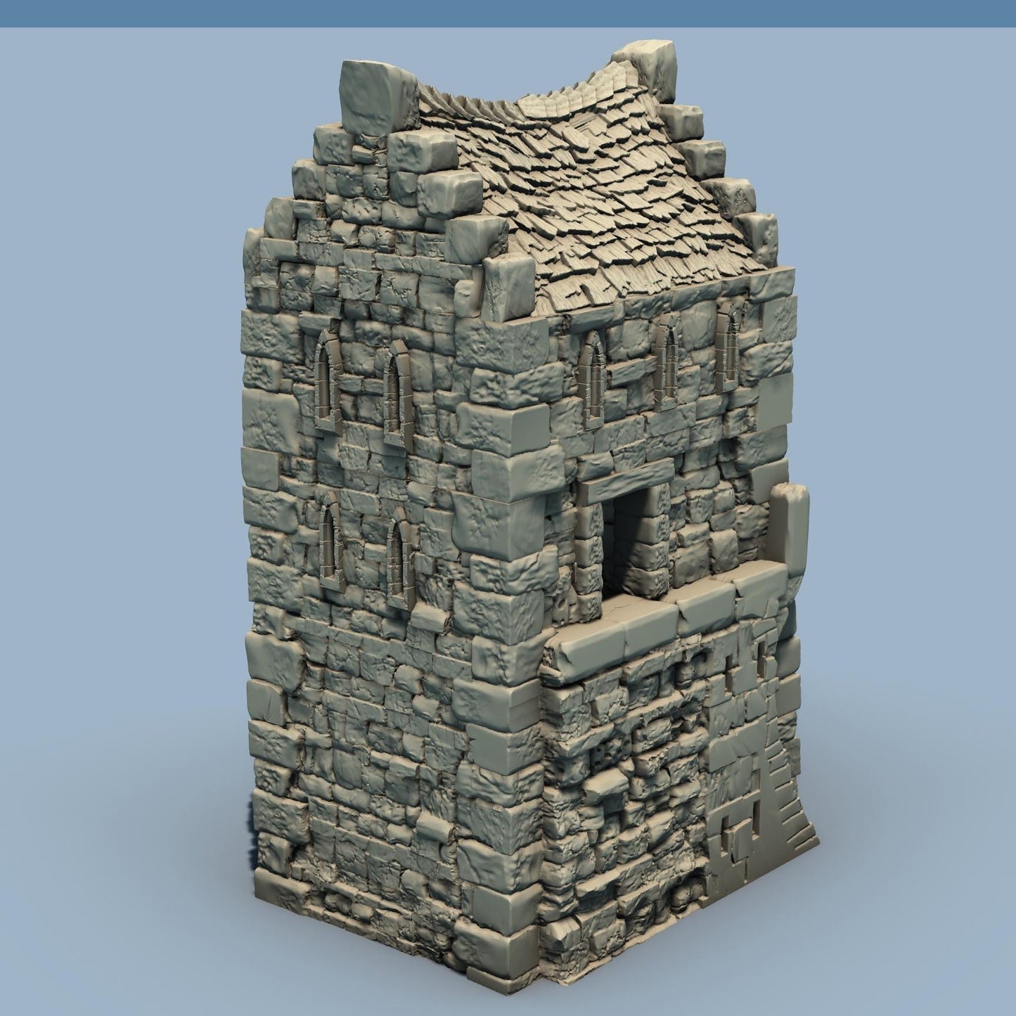 ARX RENOVATUR EXPANSION: Small Gate and Towers by GameScape3D - 3D Printed Tabletop Terrain, Perfect for Wargames