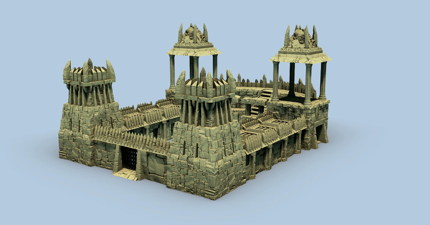Evil Amphitheater and Prison by GameScape3D - 3D Printed Tabletop Terrain, Perfect for Wargames, Board Games, Role Playing Games