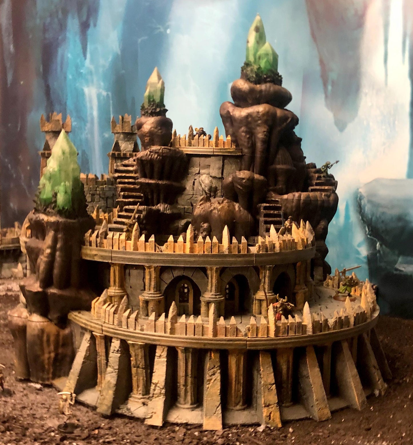 Pit Fiend's Underdark Colosseum and Tavern by GameScape3D - 3D Printed Tabletop Terrain, Perfect for Wargames, Board Games, RPGs
