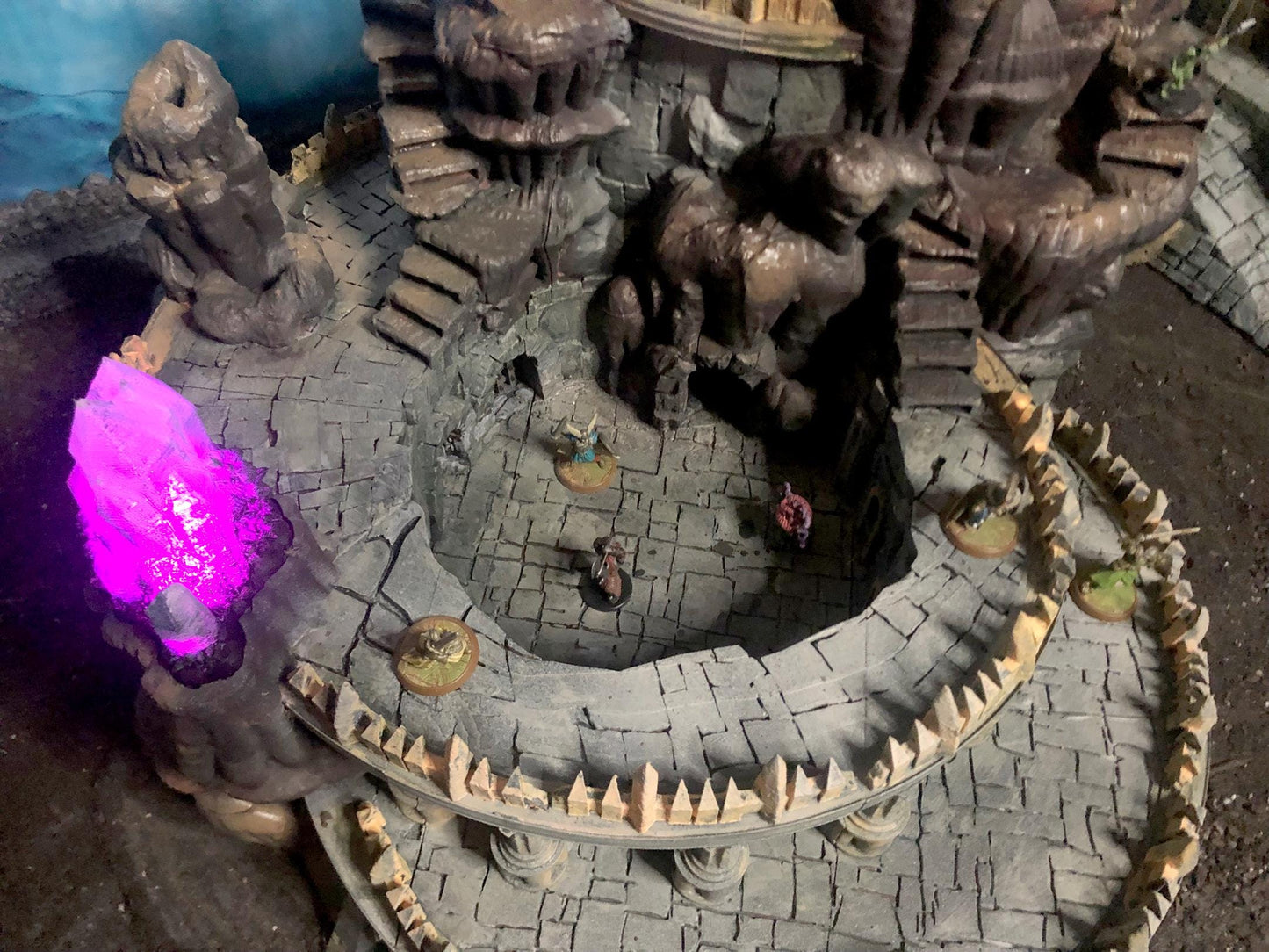 Pit Fiend's Underdark Colosseum and Tavern by GameScape3D - 3D Printed Tabletop Terrain, Perfect for Wargames, Board Games, RPGs