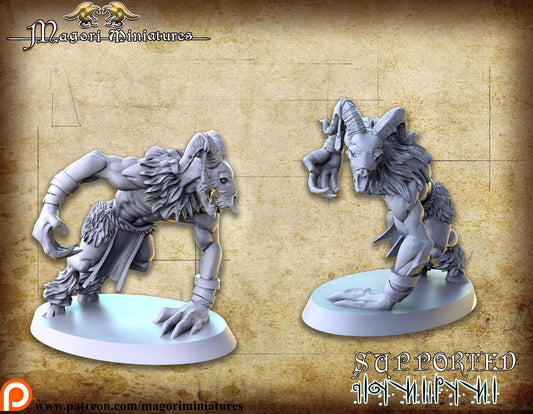 Beast Herd Rammers, Fantasy Miniatures by Magori Miniatures, perfect for Fantasy Wargames and RPGs