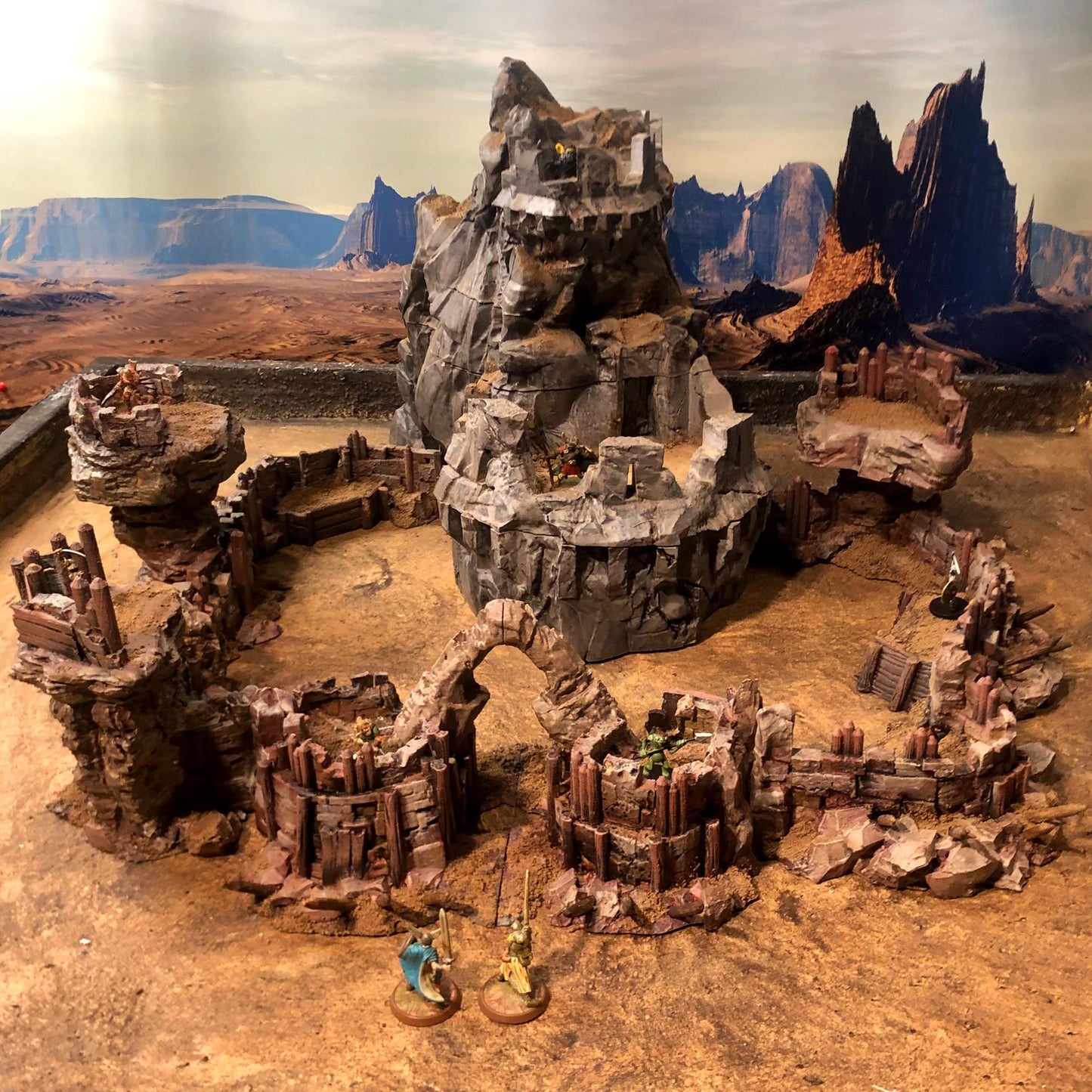 Orc Wasteland Fort and Dwarven Ruin - 3D Printed Tabletop Terrain, Perfect for Wargames, Board Games, Role Playing Games
