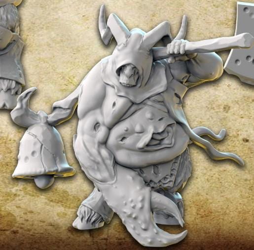 Blight Goat Champions , Fantasy Miniatures by Magori Miniatures, perfect for Fantasy Wargames and RPGs