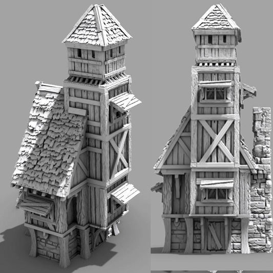 Town Watch by GameScape3D - 3D Printed Tabletop Terrain, Perfect for Wargames, Board Games, RPGs