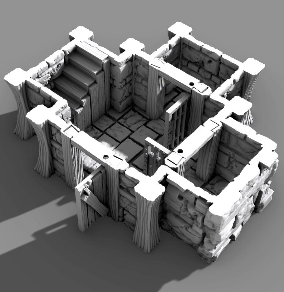 Town Watch by GameScape3D - 3D Printed Tabletop Terrain, Perfect for Wargames, Board Games, RPGs