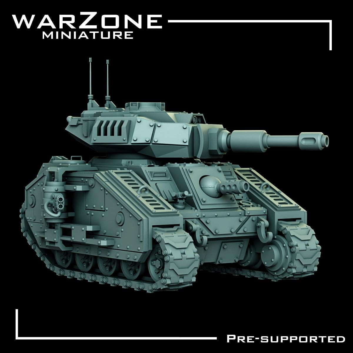 IronFang Tank, High-Tech BattleTank Sculpted by WarZone Miniature, Scaled for Sci-Fi Miniature Wargames