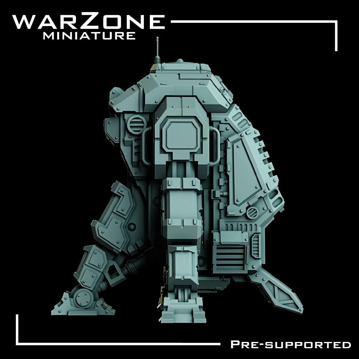 Capsule Vehicle / capsule Gravlock Insertion Pod, High-Tech Lander Sculpted by WarZone Miniature, Scaled for Sci-Fi Miniature Wargames