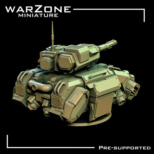 Tank vehicle / Gravstrike Dominator, High-Tech BattleTank Sculpted by WarZone Miniature, Scaled for Sci-Fi Miniature Wargames