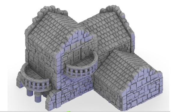 Citadel Ruins by GameScape3D - 3D Printed Tabletop Terrain, Perfect for Wargames, Role Playing Games, Tabletop Games