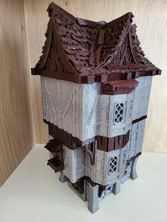 3 Story Timber Frame  by GameScape3D - 3D Printed Tabletop Terrain, Perfect for Wargames, Board Games, RPGs