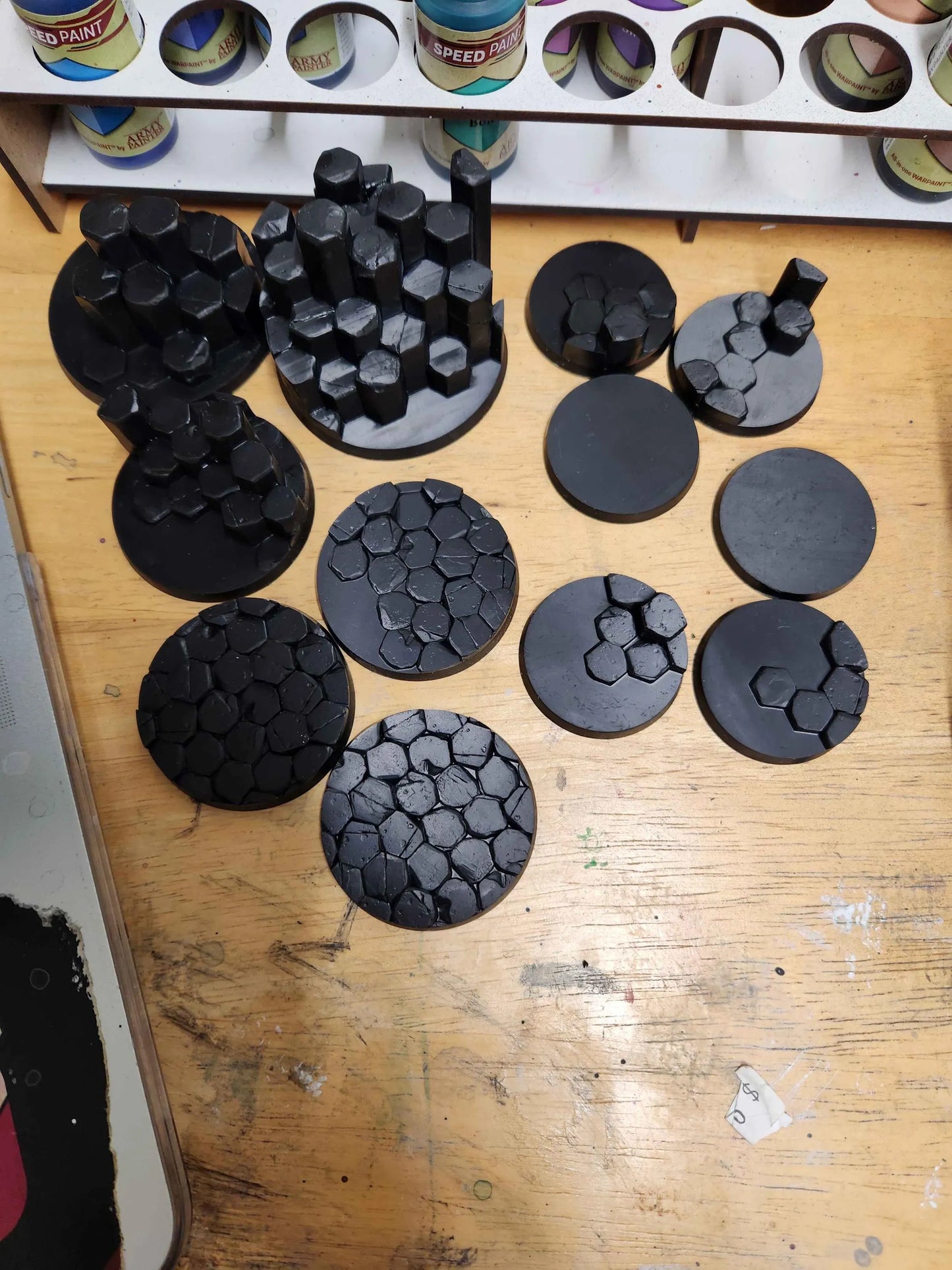Rock / Basalt rocks basing bits, Grimdark Conversion Parts and Basing Materials Sculpted by WarZone Miniature
