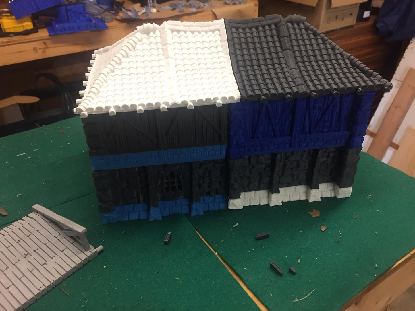 Warehouse With Inventory by GameScape3D - 3D Printed Tabletop Terrain, Perfect for Wargames, Board Games, RPGs