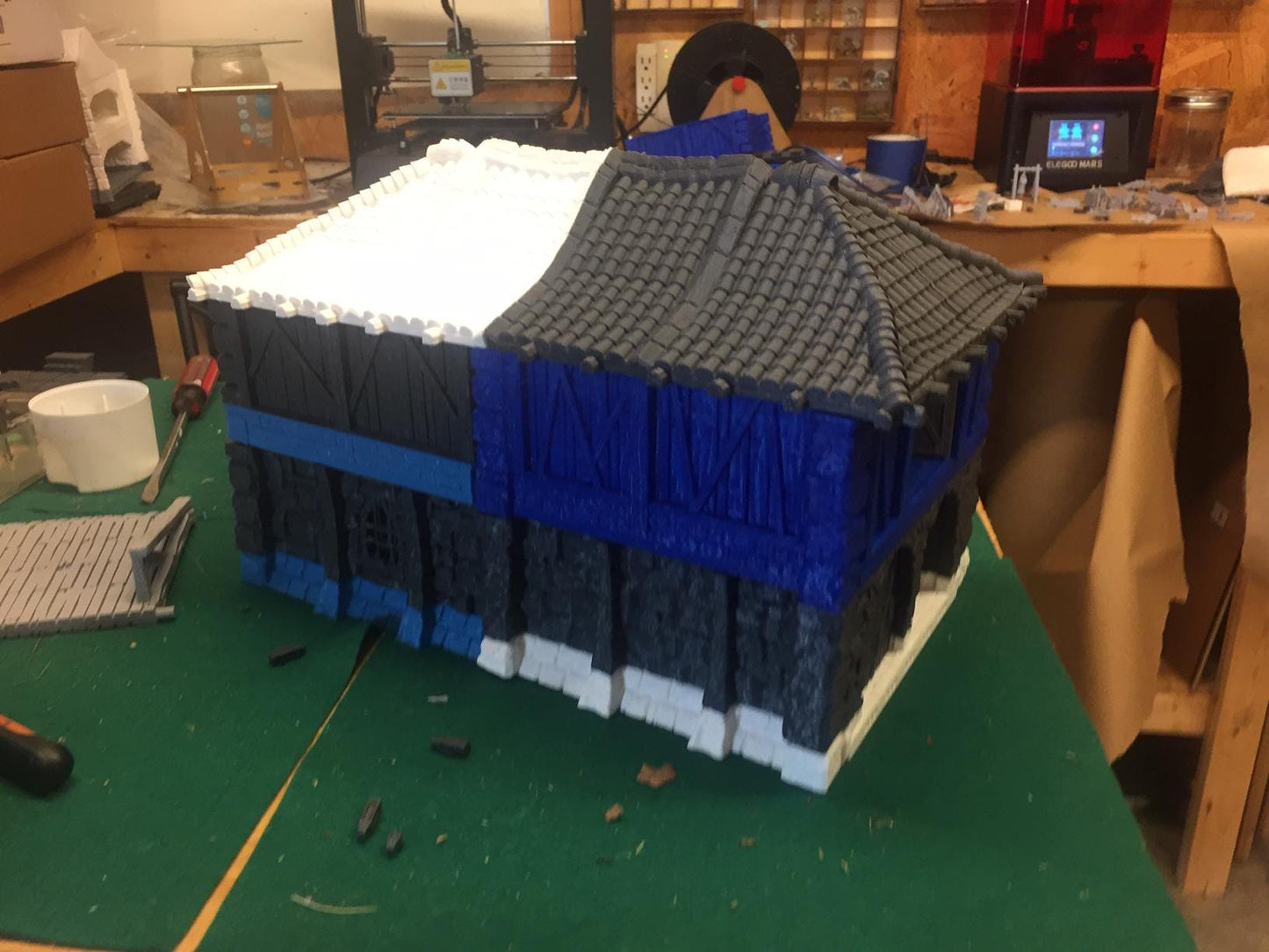 Warehouse With Inventory by GameScape3D - 3D Printed Tabletop Terrain, Perfect for Wargames, Board Games, RPGs