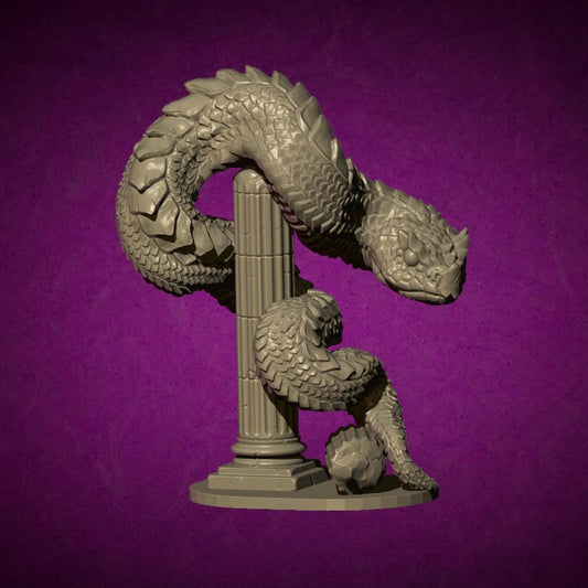 Snake, Fantasy Skirmish Miniatures by MoM Miniatures, perfect for Fantasy Wargames and RPGs