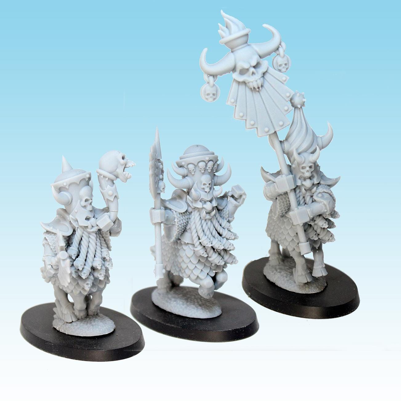 Infernal Dwarf Centaurs, Fantasy Skirmish Miniatures by MoM Miniatures, perfect for Fantasy Wargames and RPGs