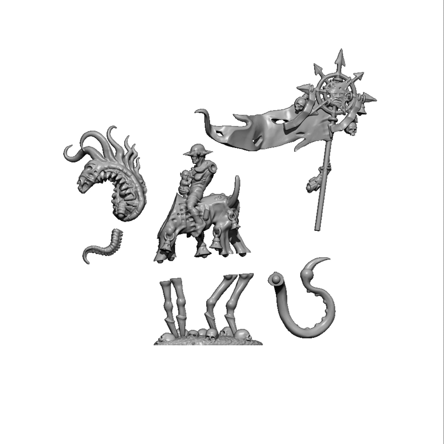 Lady of Chaos, Fantasy Skirmish Miniatures by MoM Miniatures, perfect for Fantasy Wargames and RPGs