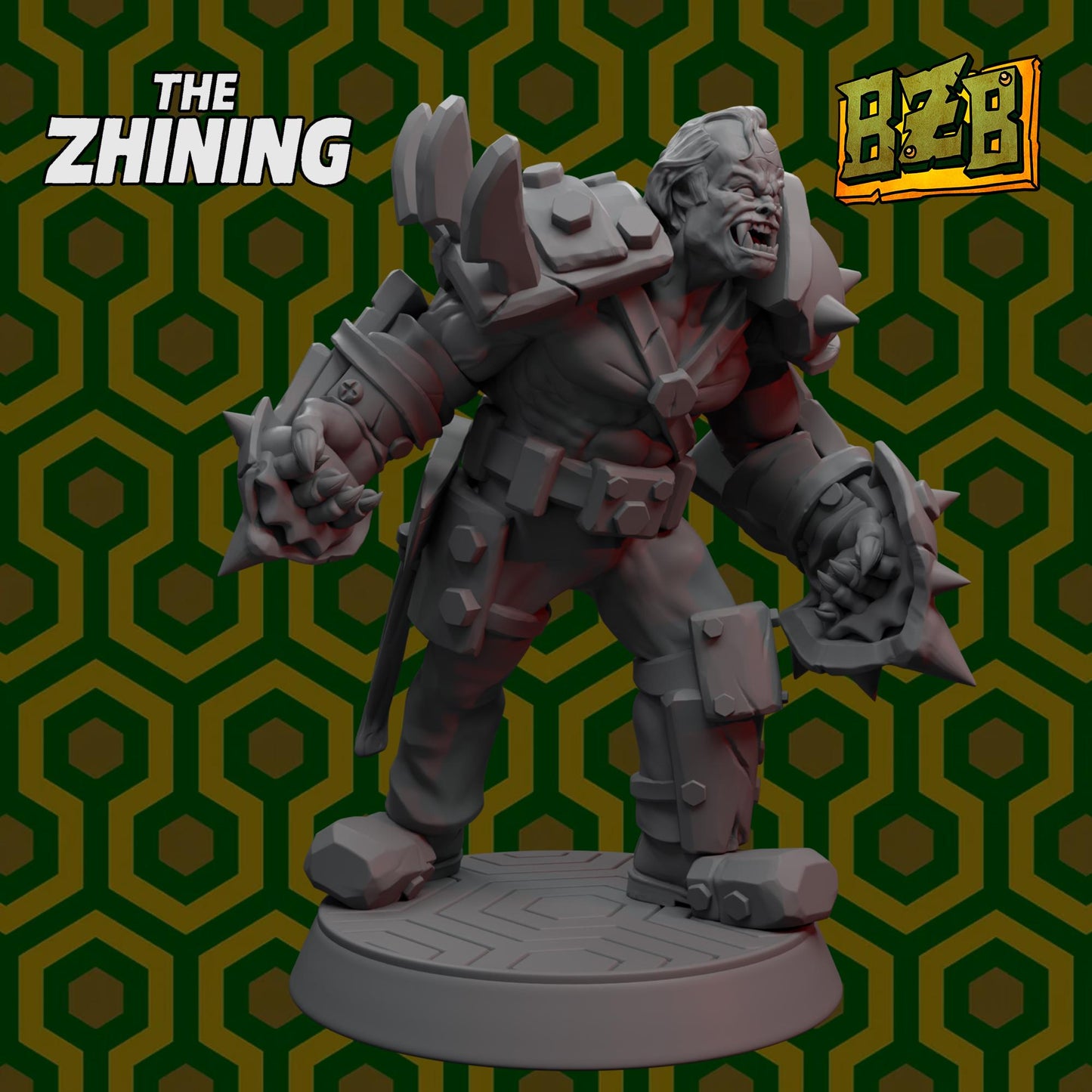 Ork Torrance Armored, The Zhining, Movie-inspired Orkish Menace Sculpted by Big Zkreen Boyz, Grimdark Compatible, Scaled for Sci-Fi Wargames