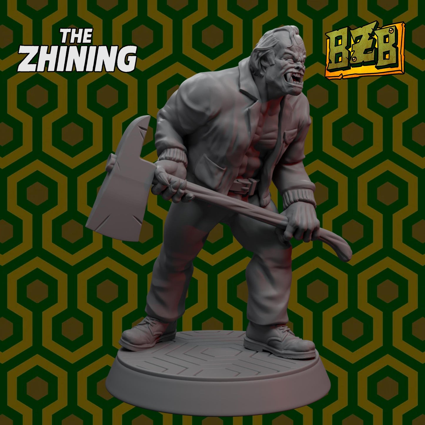 Ork Torrance, The Zhining, Movie-inspired Orkish Menace Sculpted by Big Zkreen Boyz, Grimdark Compatible, Scaled for Sci-Fi Wargames