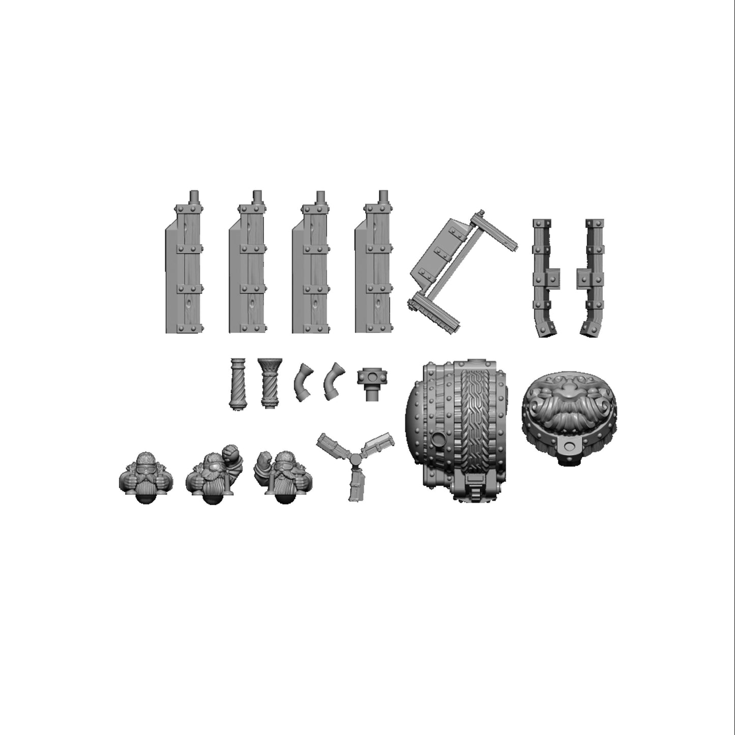 Dwarf Barrelflyer, Fantasy Skirmish Miniatures by MoM Miniatures, perfect for Fantasy Wargames and RPGs