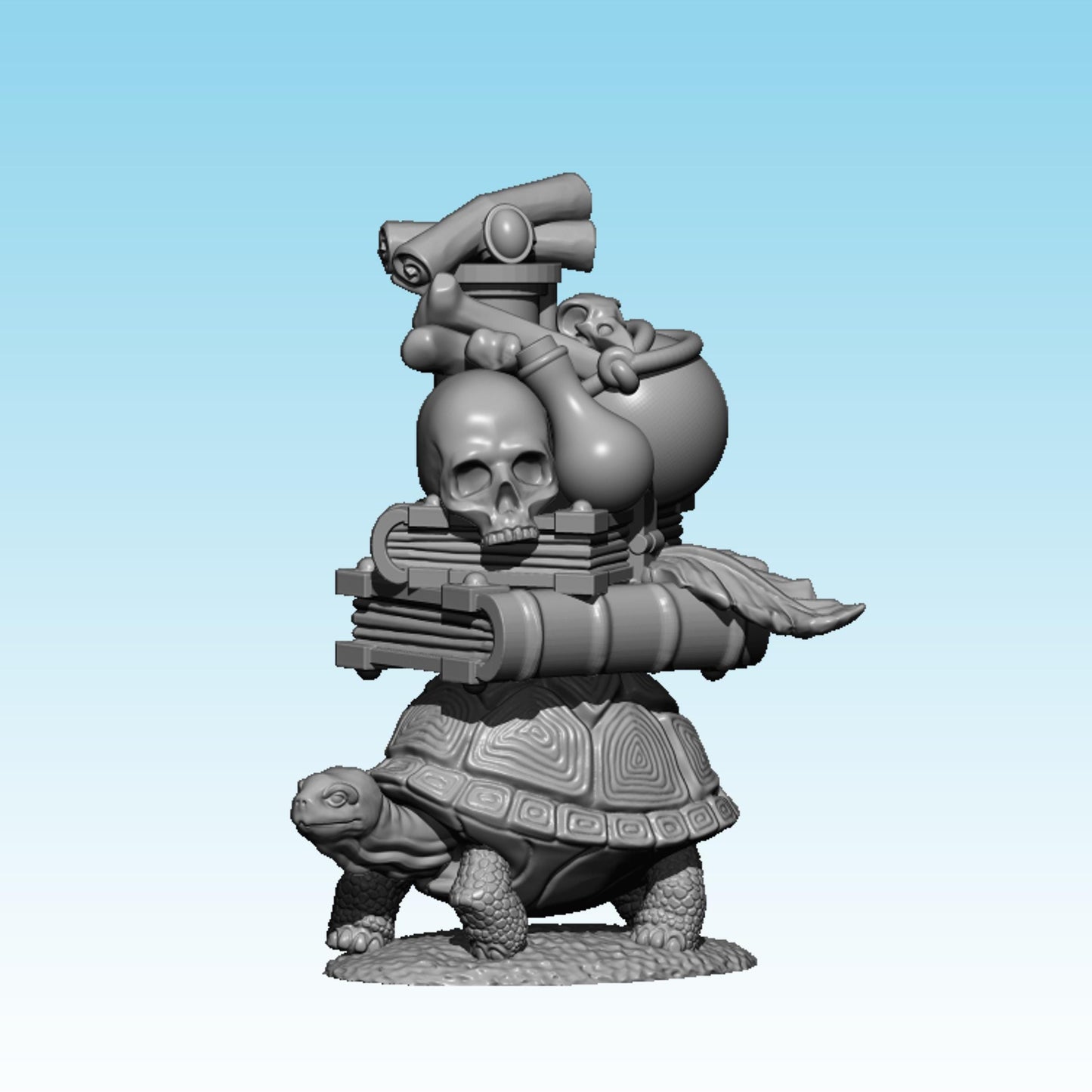 Tortoise Familiar, Fantasy Skirmish Miniatures by MoM Miniatures, perfect for Fantasy Wargames and RPGs