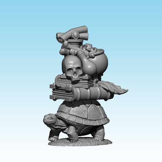 Tortoise Familiar, Fantasy Skirmish Miniatures by MoM Miniatures, perfect for Fantasy Wargames and RPGs
