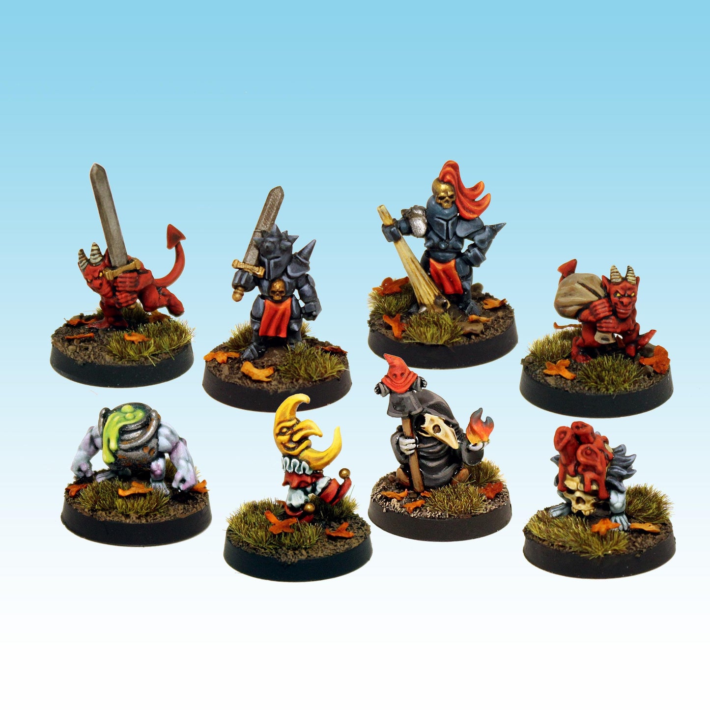 Warrior Familiars, Fantasy Skirmish Miniatures by MoM Miniatures, perfect for Fantasy Wargames and RPGs