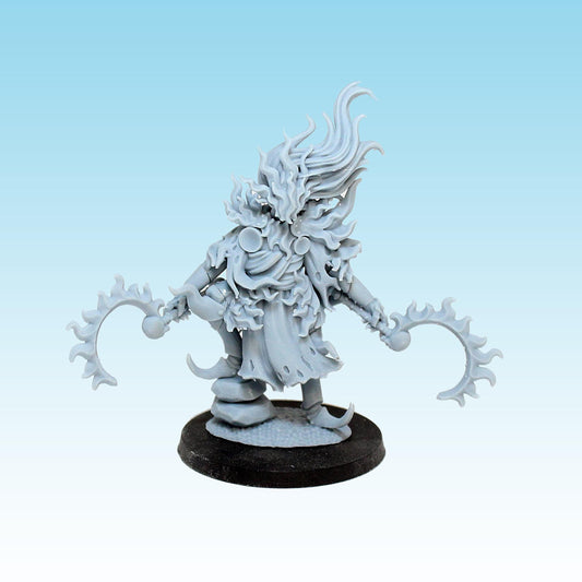 Flaming Lord of Chaos, Fantasy Skirmish Miniatures by MoM Miniatures, perfect for Fantasy Wargames and RPGs