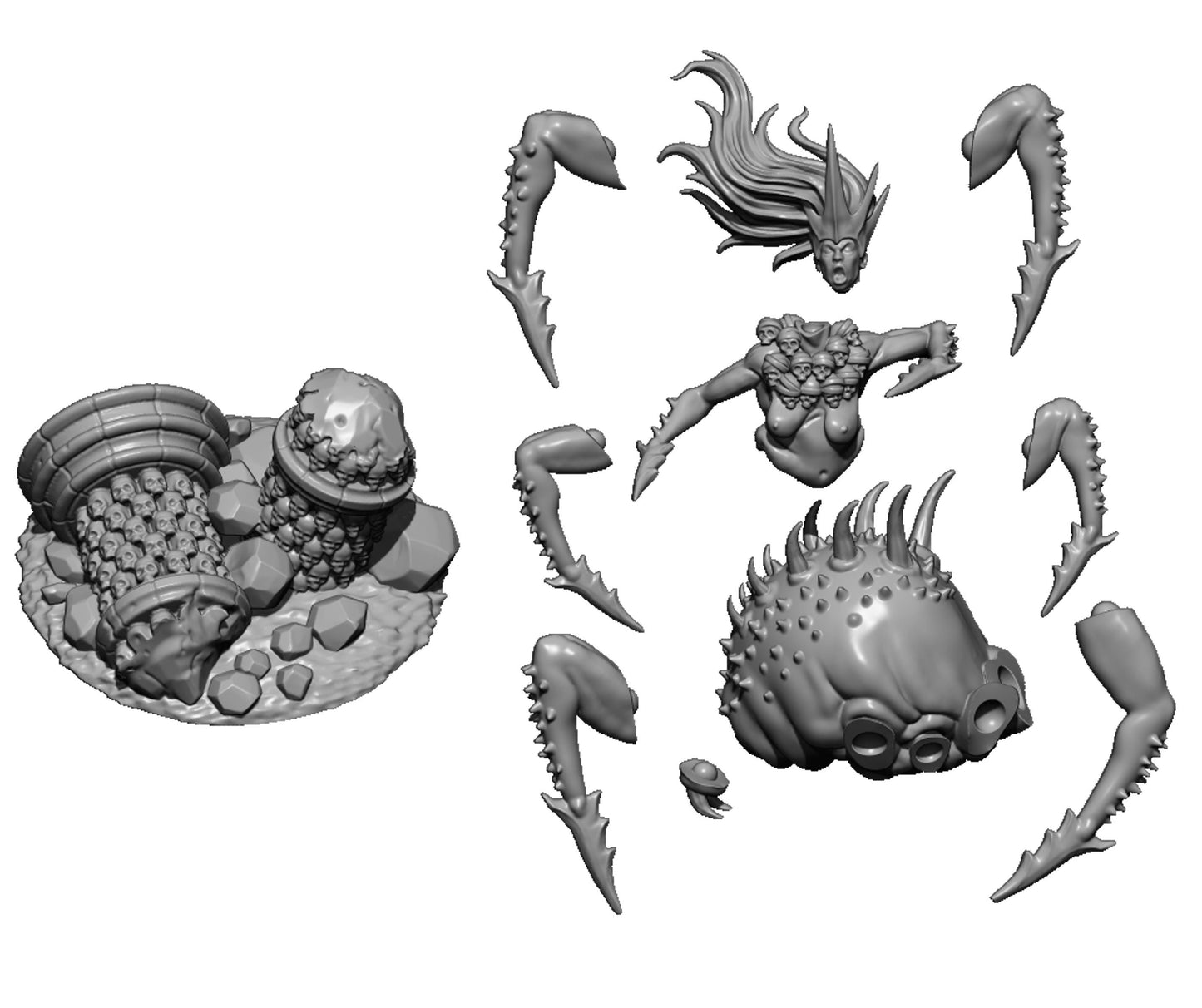 Black Widow, Fantasy Skirmish Miniatures by MoM Miniatures, perfect for Fantasy Wargames and RPGs