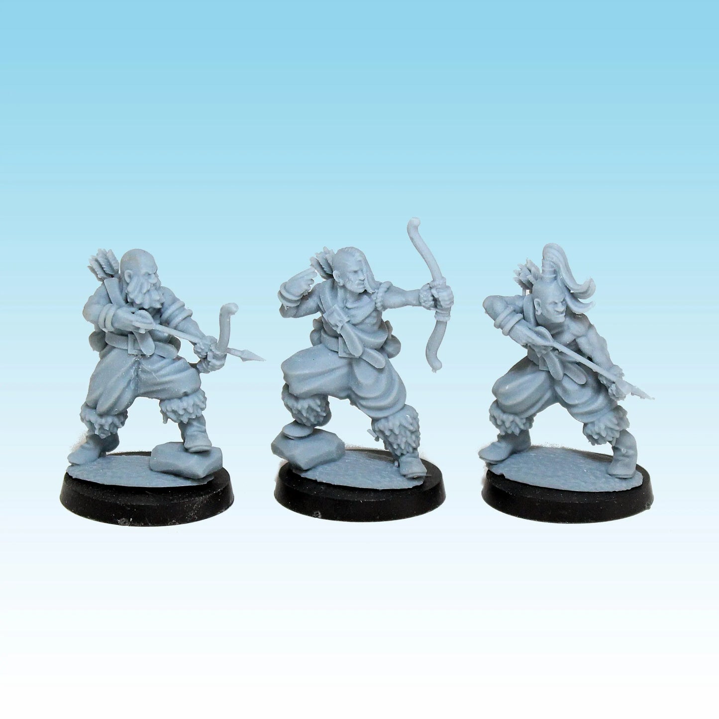 Barbarian Bow Levies, Fantasy Skirmish Miniatures by MoM Miniatures, perfect for Fantasy Wargames and RPGs