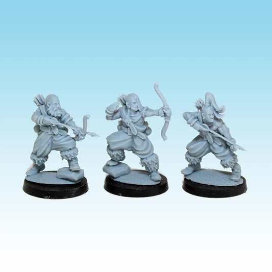 Barbarian Bow Levies, Fantasy Skirmish Miniatures by MoM Miniatures, perfect for Fantasy Wargames and RPGs