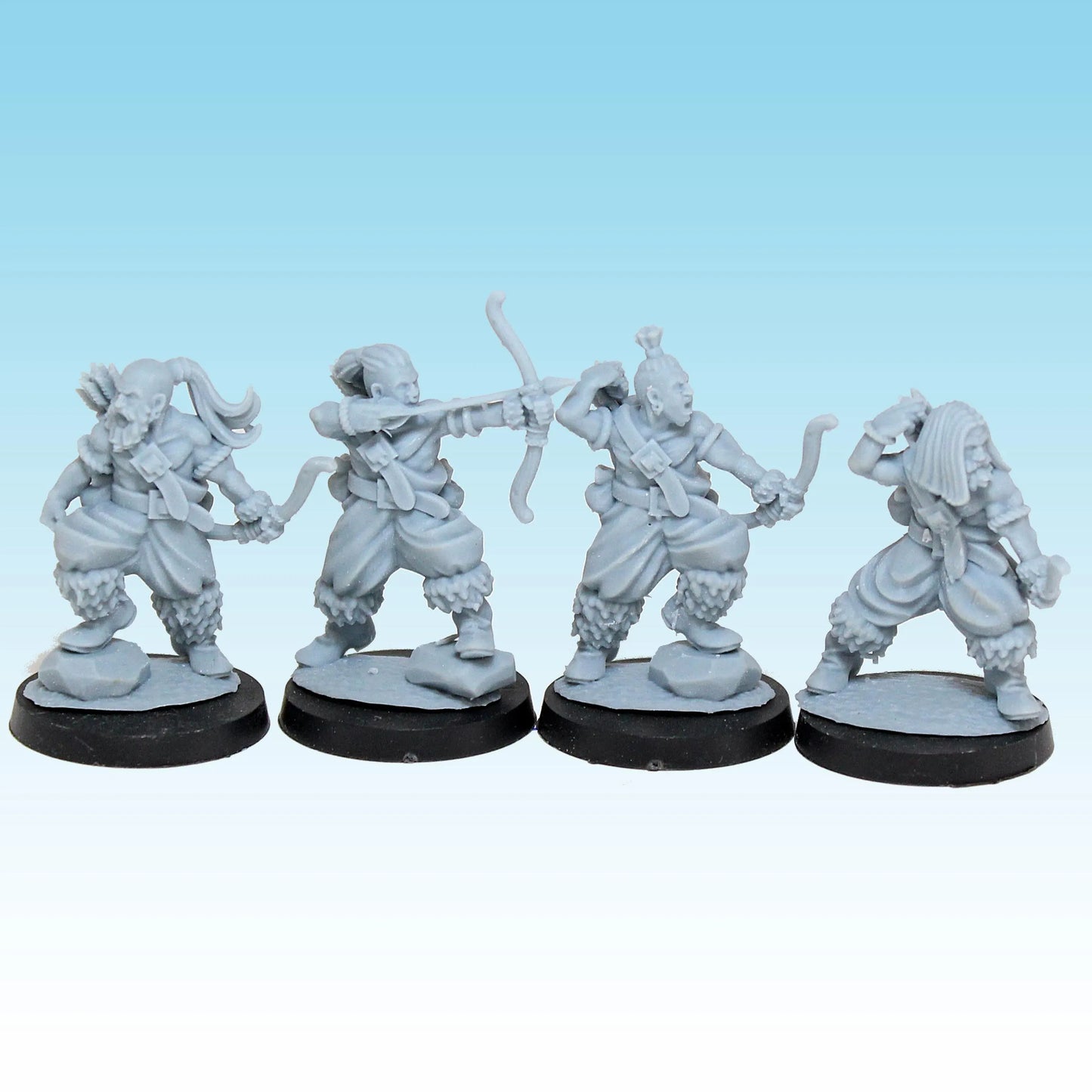 Barbarian Bow Levies, Fantasy Skirmish Miniatures by MoM Miniatures, perfect for Fantasy Wargames and RPGs