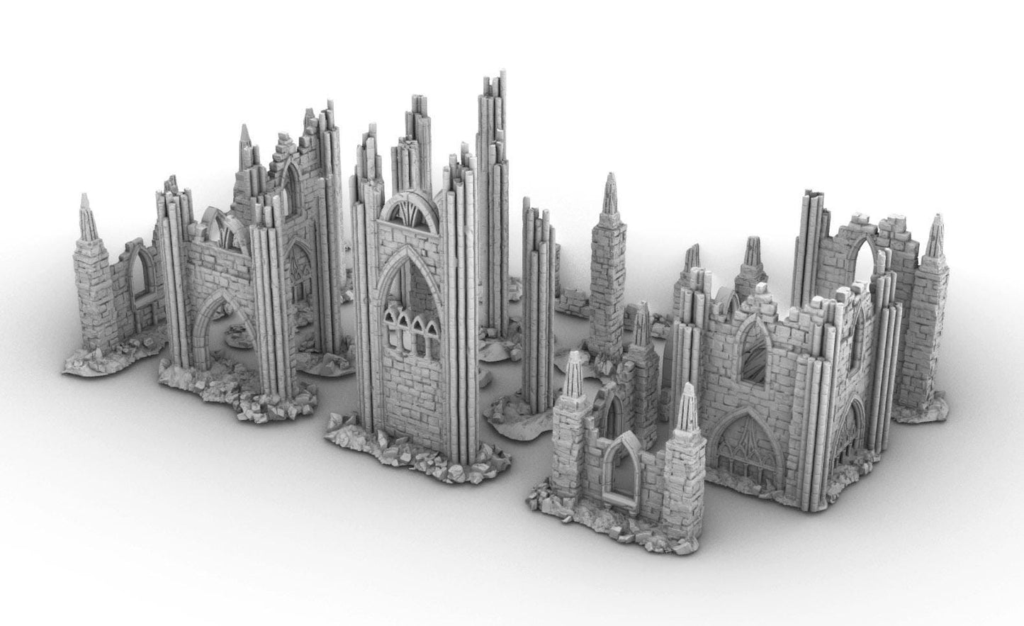 Scatter Ruins and Watch Post by GameScape3D - 3D Printed Tabletop Terrain, Perfect for Wargames, Role playing games, Tabletop games
