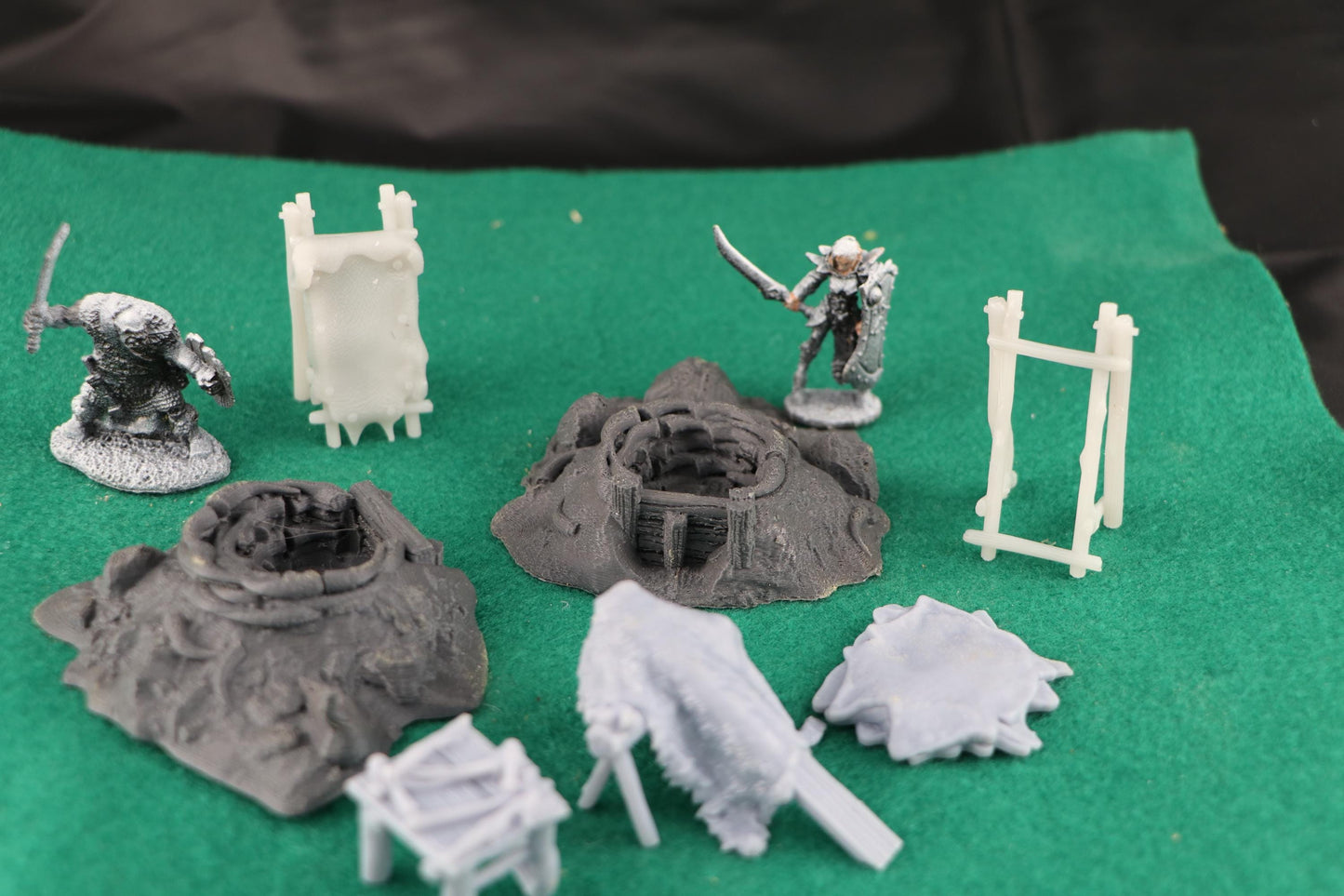 Tanning Work Site by GameScape3D - 3D Printed Tabletop Terrain, Perfect for Wargames, Board Games, RPGs