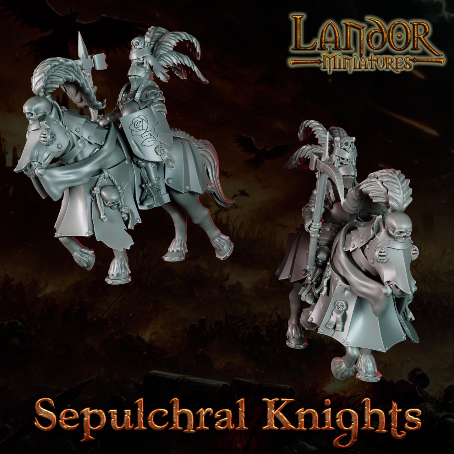 Sepulchral Knights, Modular Empire miniatures by Landor Miniatures! Empire for Fantasy Wargames