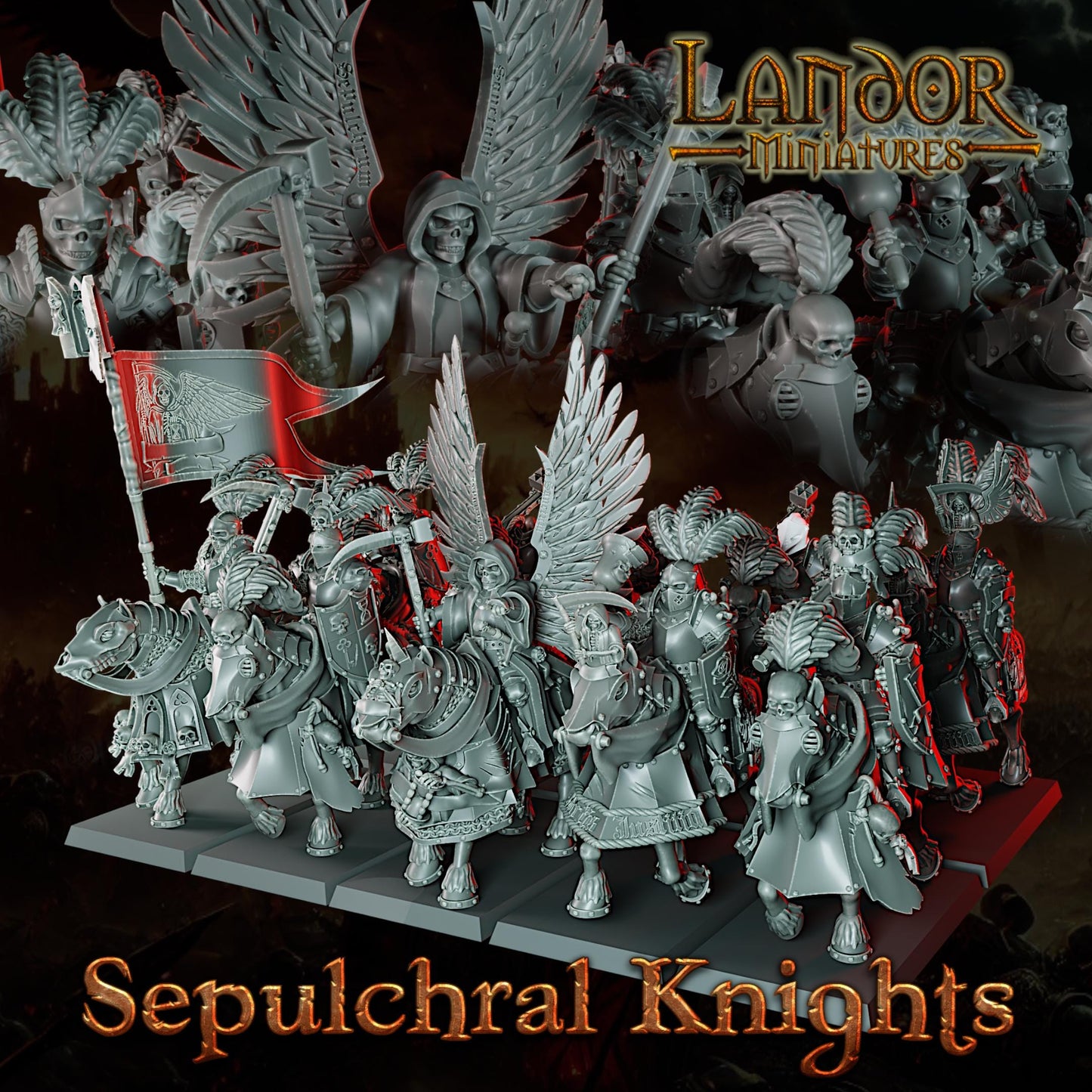 Sepulchral Knights, Modular Empire miniatures by Landor Miniatures! Empire for Fantasy Wargames