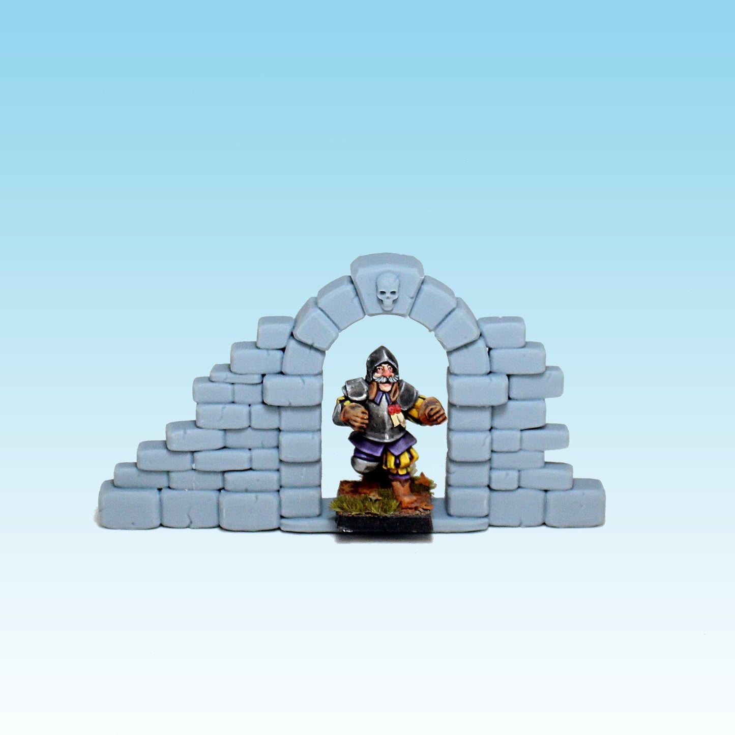 Ruined Walls, Fantasy Skirmish Miniatures by MoM Miniatures, perfect for Fantasy Wargames and RPGs