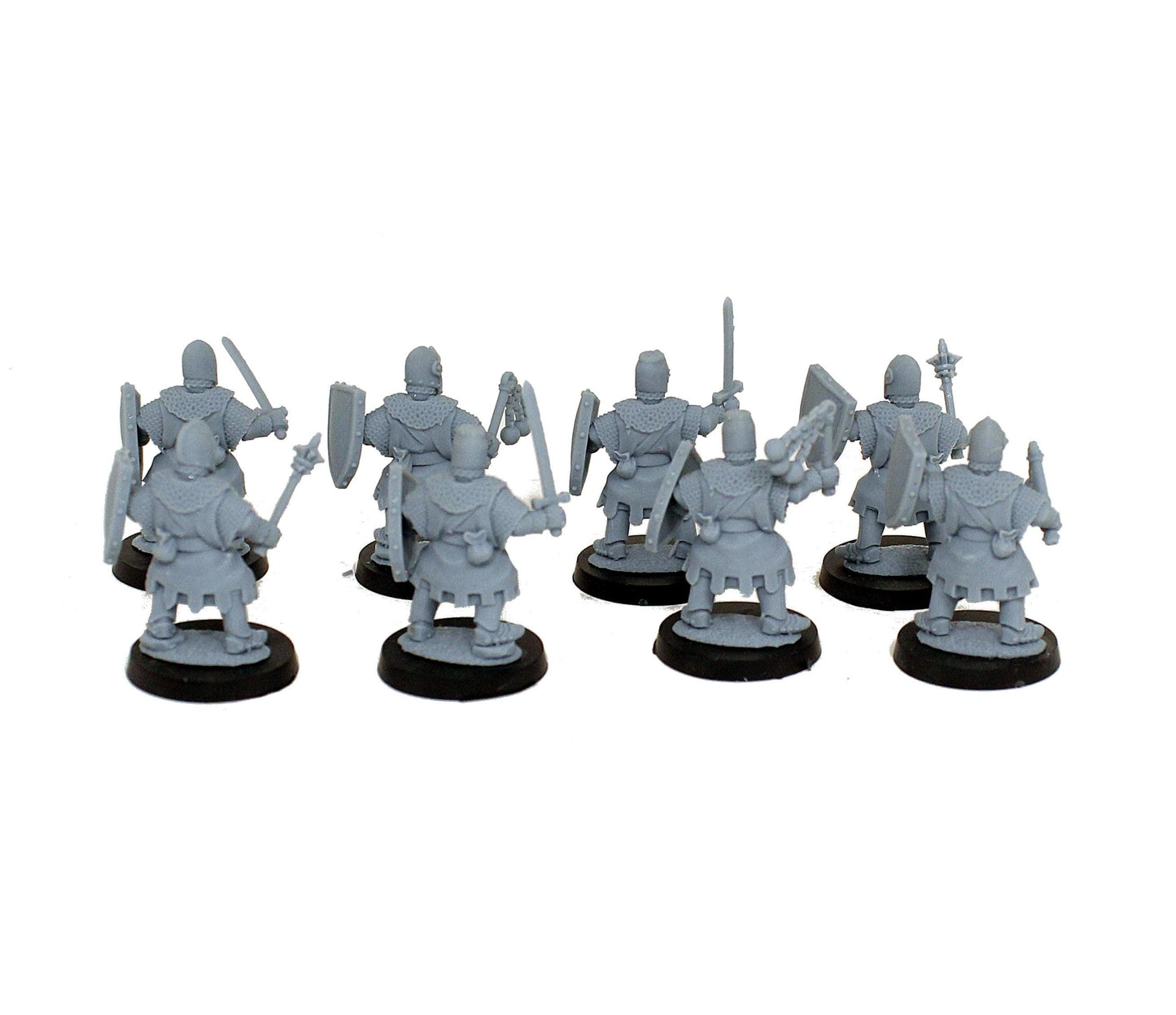 Crusader Footknights, Fantasy Skirmish Miniatures by MoM Miniatures, perfect for Fantasy Wargames and RPGs
