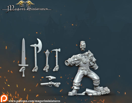 Ostenland Blood Brother, Fantasy Skirmish Miniatures by Magori Miniatures, perfect for Fantasy Wargames and RPGs