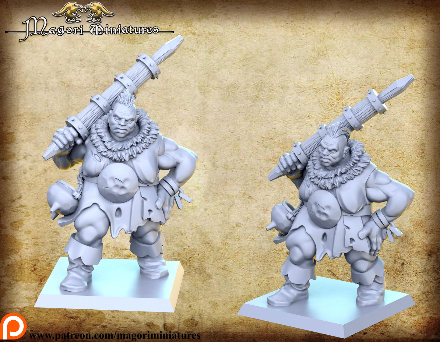 Ogre Matron, Fantasy Miniatures by Magori Miniatures, perfect for Fantasy Wargames and RPGs