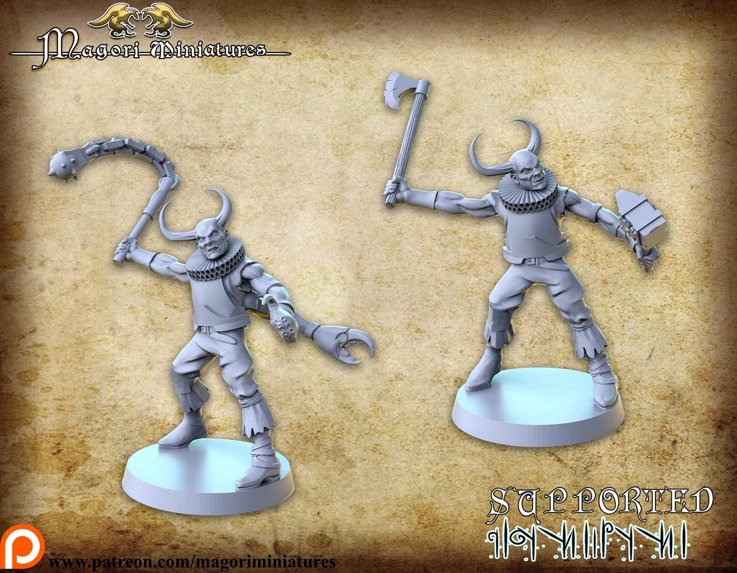 Mutant Cultist, Fantasy Skirmish Miniatures by Magori Miniatures, perfect for Fantasy Wargames and RPGs