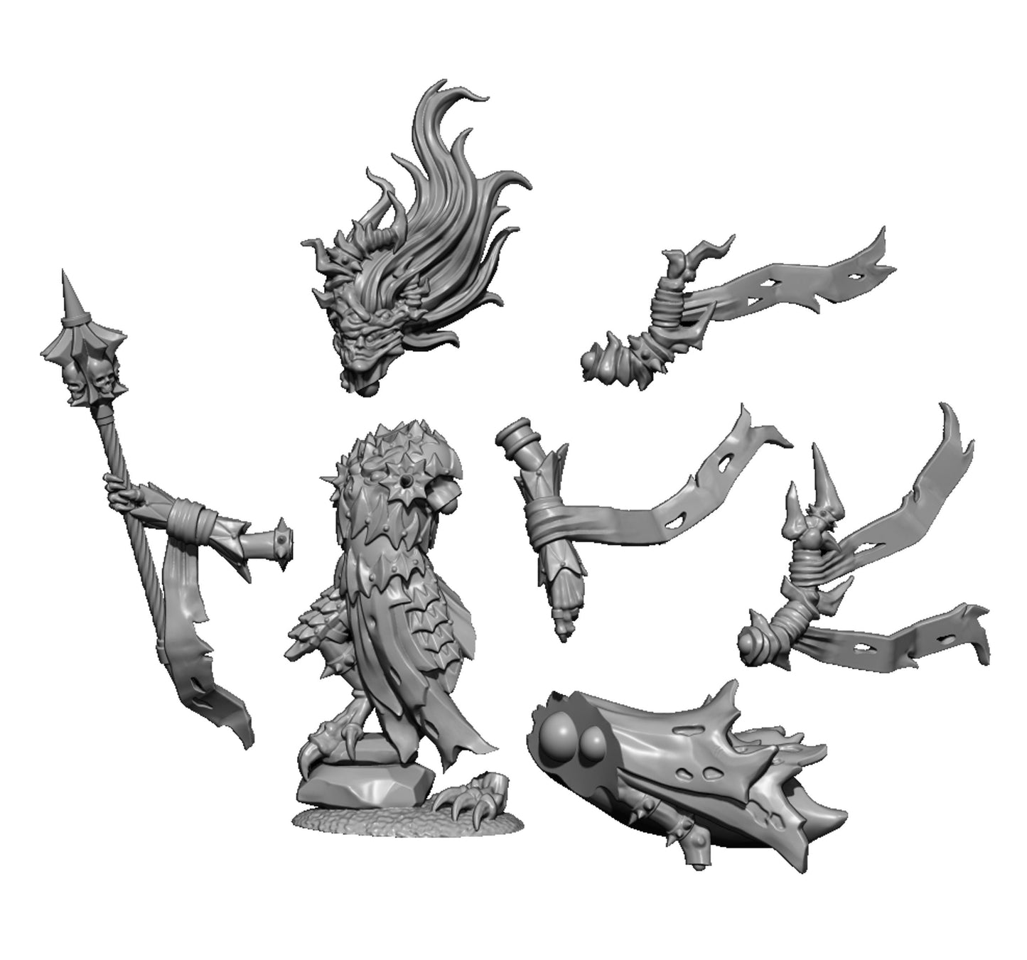 Chaos Demon, Fantasy Skirmish Miniatures by MoM Miniatures, perfect for Fantasy Wargames and RPGs
