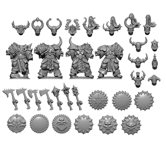 Northern Warriors, Fantasy Skirmish Miniatures by MoM Miniatures, perfect for Fantasy Wargames and RPGs