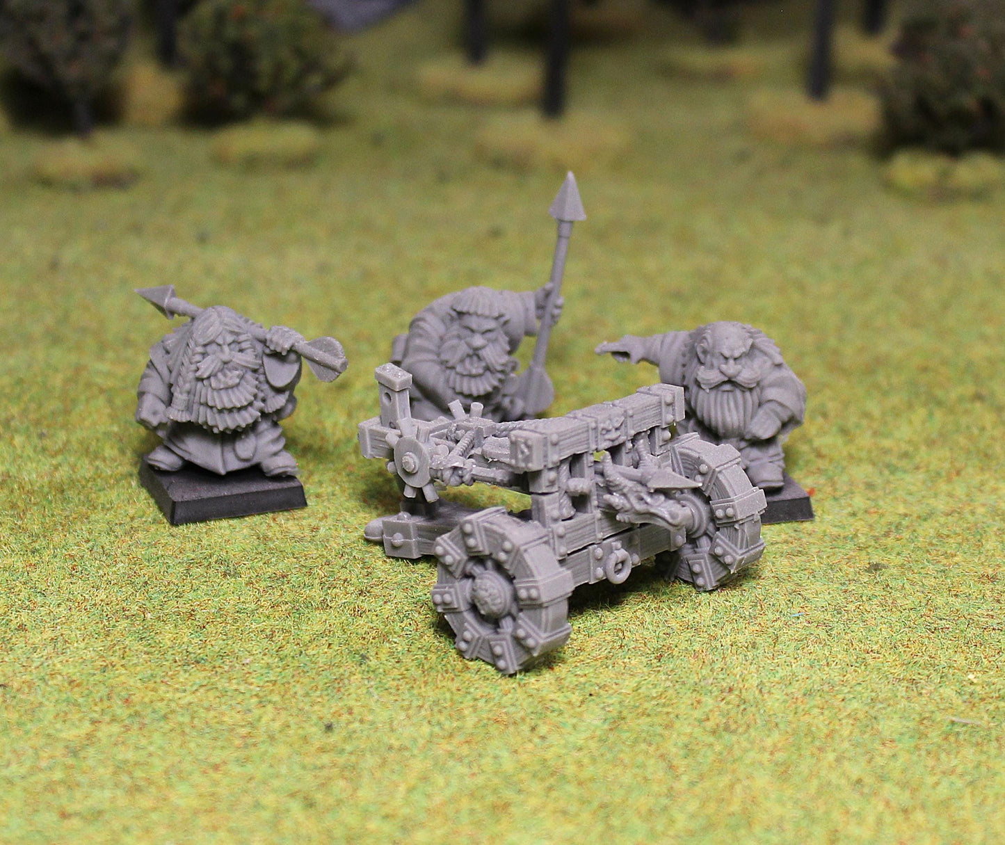 Dwarf Bolt Launcher, Fantasy Skirmish Miniatures by MoM Miniatures, perfect for Fantasy Wargames and RPGs