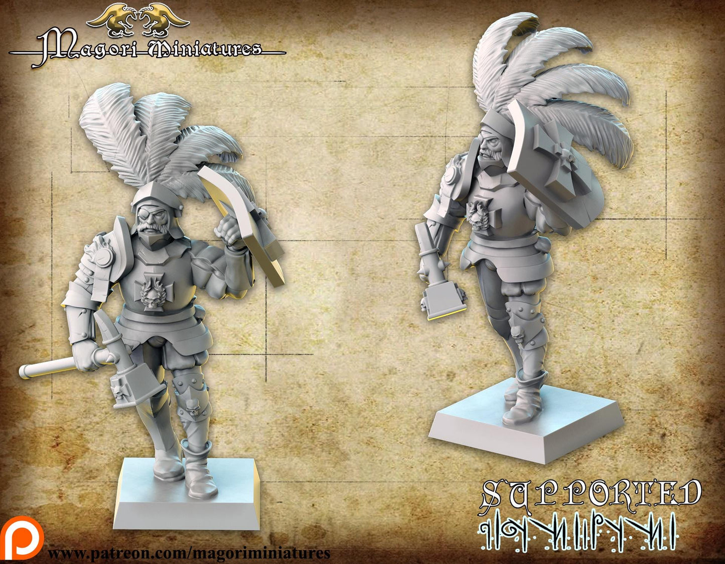 Mad Boris, Fantasy Skirmish Miniatures by Magori Miniatures, perfect for Fantasy Wargames and RPGs