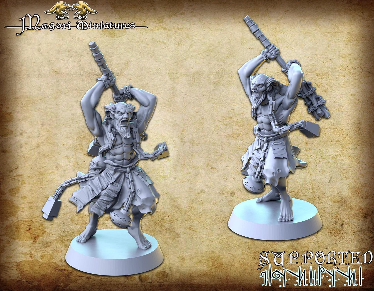 Flagellant Zealot, Fantasy Skirmish Miniatures by Magori Miniatures, perfect for Fantasy Wargames and RPGs