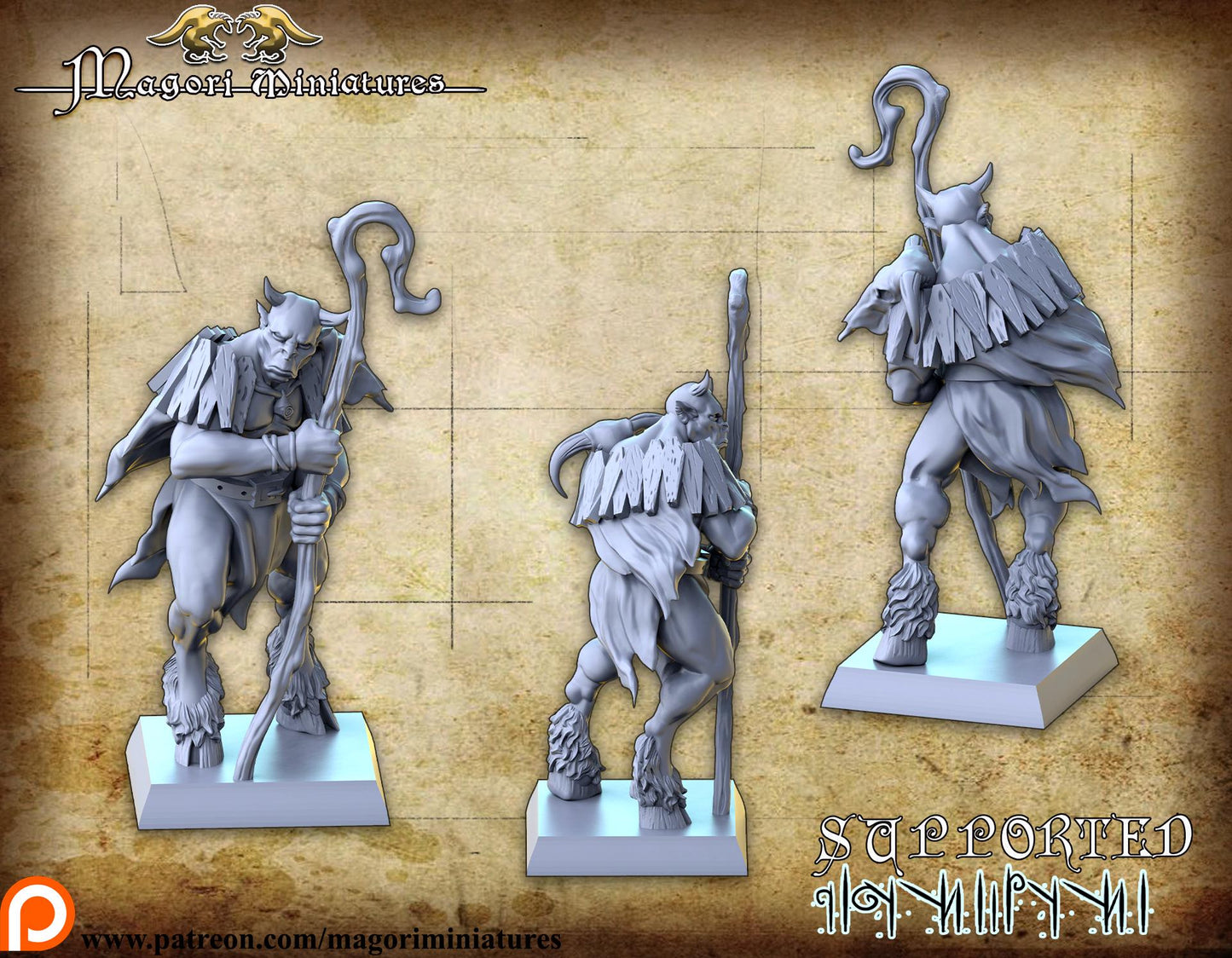 The Herder, Fantasy Miniatures by Magori Miniatures, perfect for Fantasy Wargames and RPGs