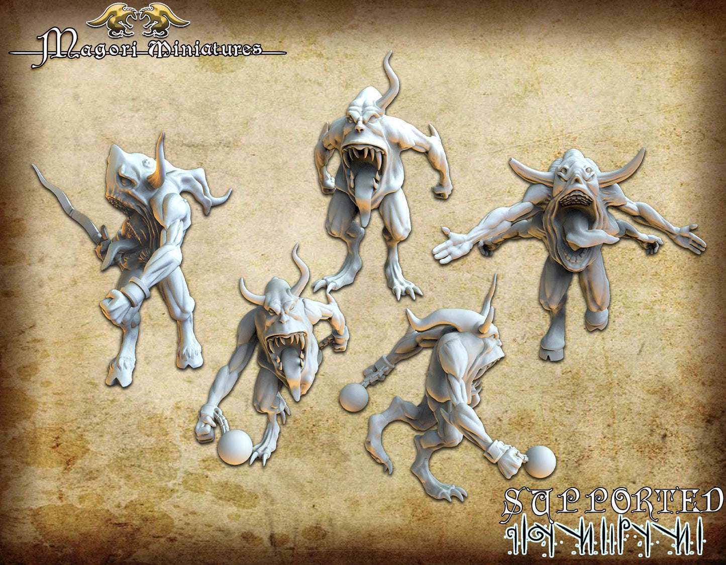 Twisted Horror, Fantasy Skirmish Miniatures by Magori Miniatures, perfect for Fantasy Wargames and RPGs